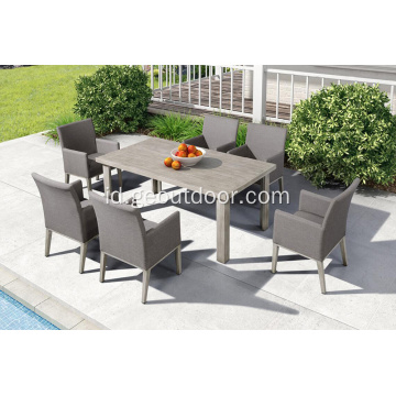 Set Dining Set Taman Dan Balkon Outdoor Furniture